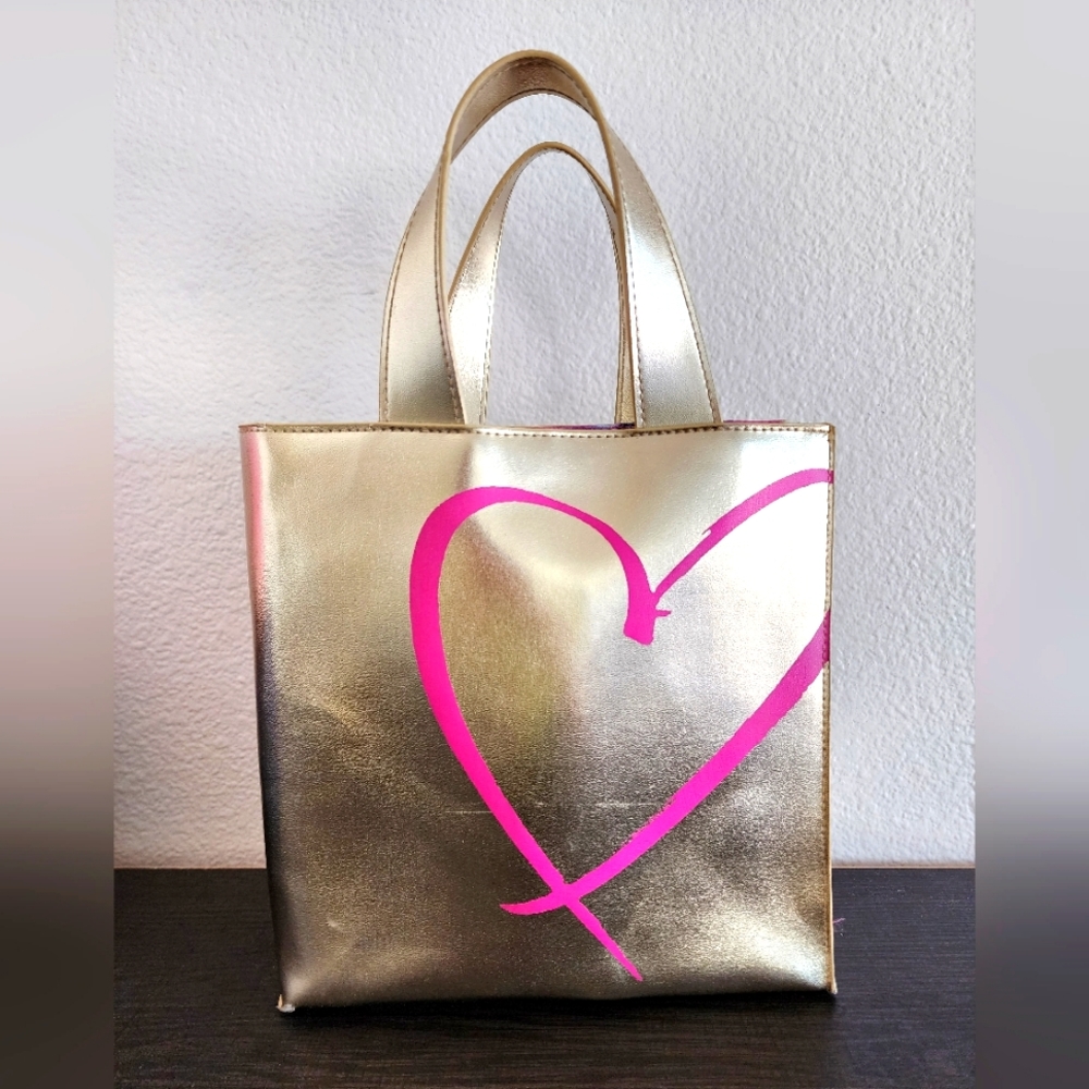 VTG Victoria's Secret Gold Tote Bag